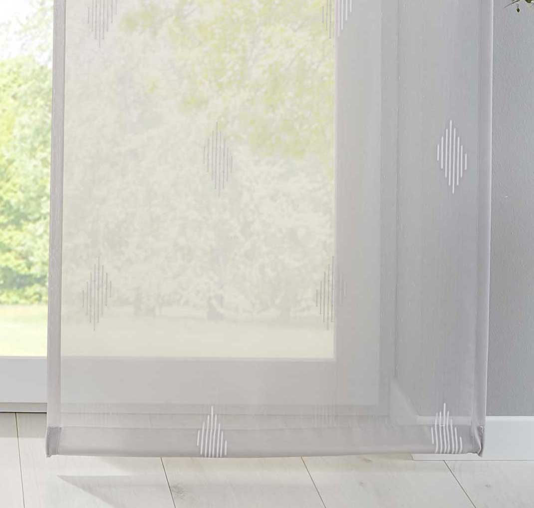 2er Set Flächenvorhänge »Bitlis« Voile Jacquard Musterung Schiebegardinen Raumteiler Wohnzimmer 202080-2 - Gardinenbox.de - 
