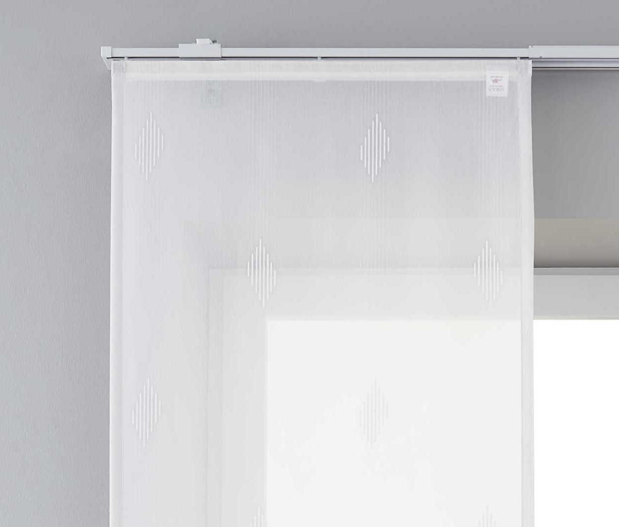 2er Set Flächenvorhänge »Bitlis« Voile Jacquard Musterung Schiebegardinen Raumteiler Wohnzimmer 202080-2 - Gardinenbox.de - 