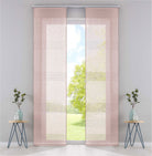 2er Set Flächenvorhänge Schiebegardinen Voile »Sanremo« Landhaus-Stil Querstreifen Leinen Häkel Optik Netzstruktur Paneelwagen 20190342-2 Coral Schiebegardine 2er_Set_Flachenvorhange_Schiebegardinen_Voile_Sanremo_Landhaus-Stil_Querstreifen_Leinen_Hakel_Optik_Netzstruktur_Paneelwagen_20190342-2_-_Gardinenbox.de_-_-3670915 | Gardinenbox.de