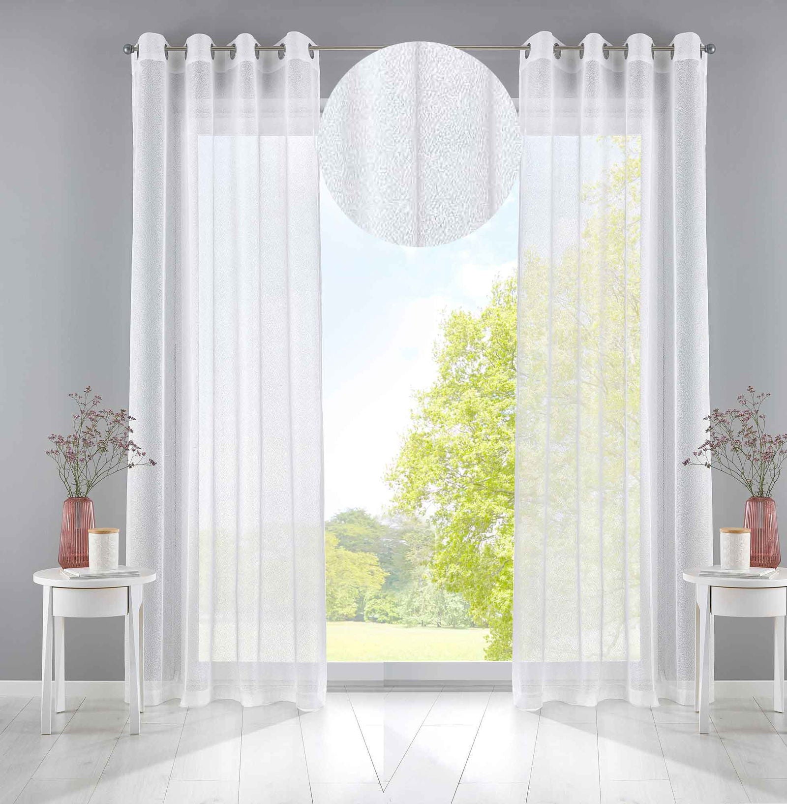 2er Set Gardinen Netz Struktur mit Ösen einfarbig transparent Deko Vorhang Netzvorhang Network 202220353-2 Natur Netzgardine 2er_Set_Gardinen_Netz_Struktur_mit_Osen_einfarbig_transparent_Deko_Vorhang_Netzvorhang_Network_202220353-2_-_Gardinenbox.de_-_-3671262 | Gardinenbox.de