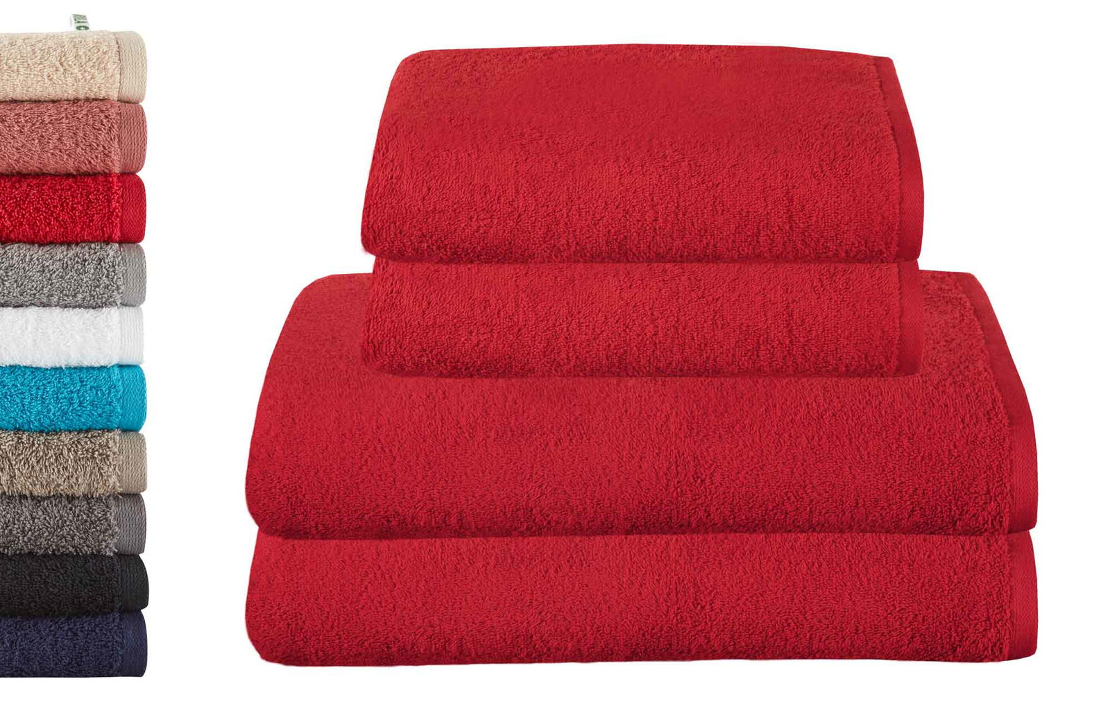 4er Set 2 Handtücher 50x100 cm 2 Badetücher BxL 70x140 cm »Montreal« 100% Bio Baumwolle 500gr/m² Nachhaltig 2020102-3-4erset Frottee 4er_Set_2_Handtucher_50x100_cm_2_Badetucher_BxL_70x140_cm_Montreal_100_Bio_Baumwolle_500gr-m_Nachhaltig_2020102-3-4erset_-_Gardinenbox.de_-_-3675905 | Gardinenbox.de