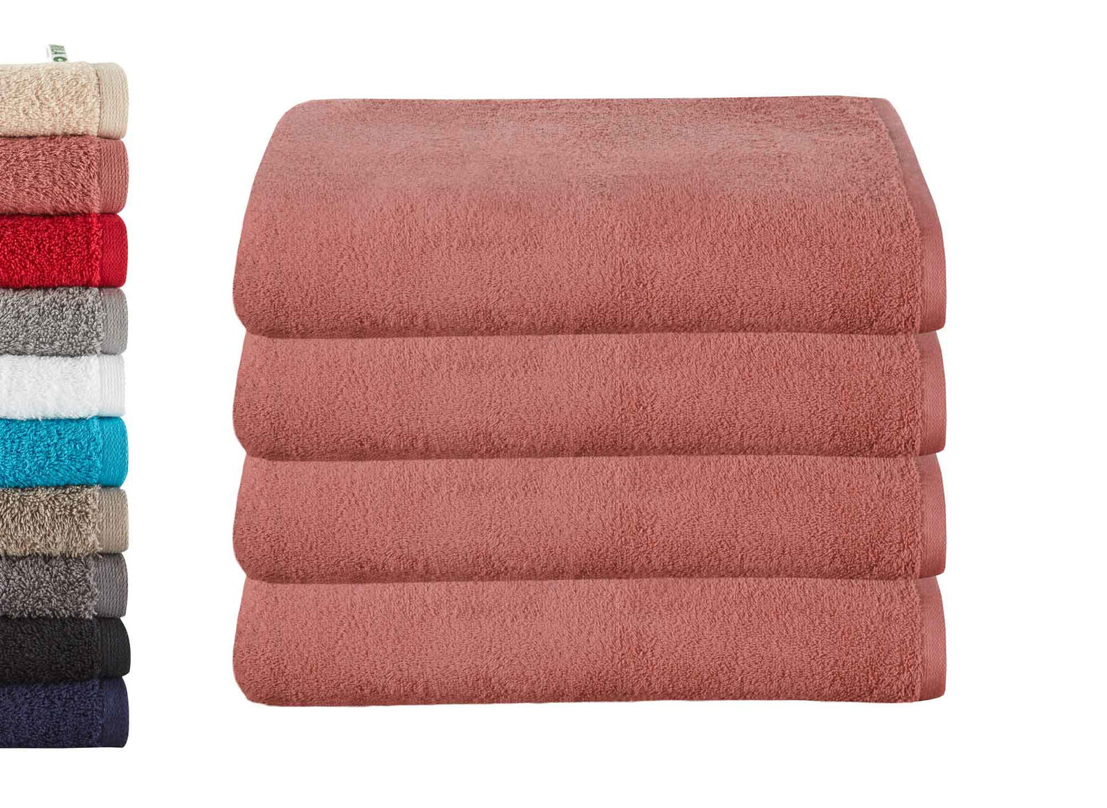 4er Set Badetücher »Montreal« 500 g/m² 100% Bio Baumwolle Made in Green 2020103-4er Altrosa Frottee 4er_Set_Badetucher_Montreal_500_g-m_100_Bio_Baumwolle_Made_in_Green_2020103-4er_-_Gardinenbox.de_-_-3676336 | Gardinenbox.de