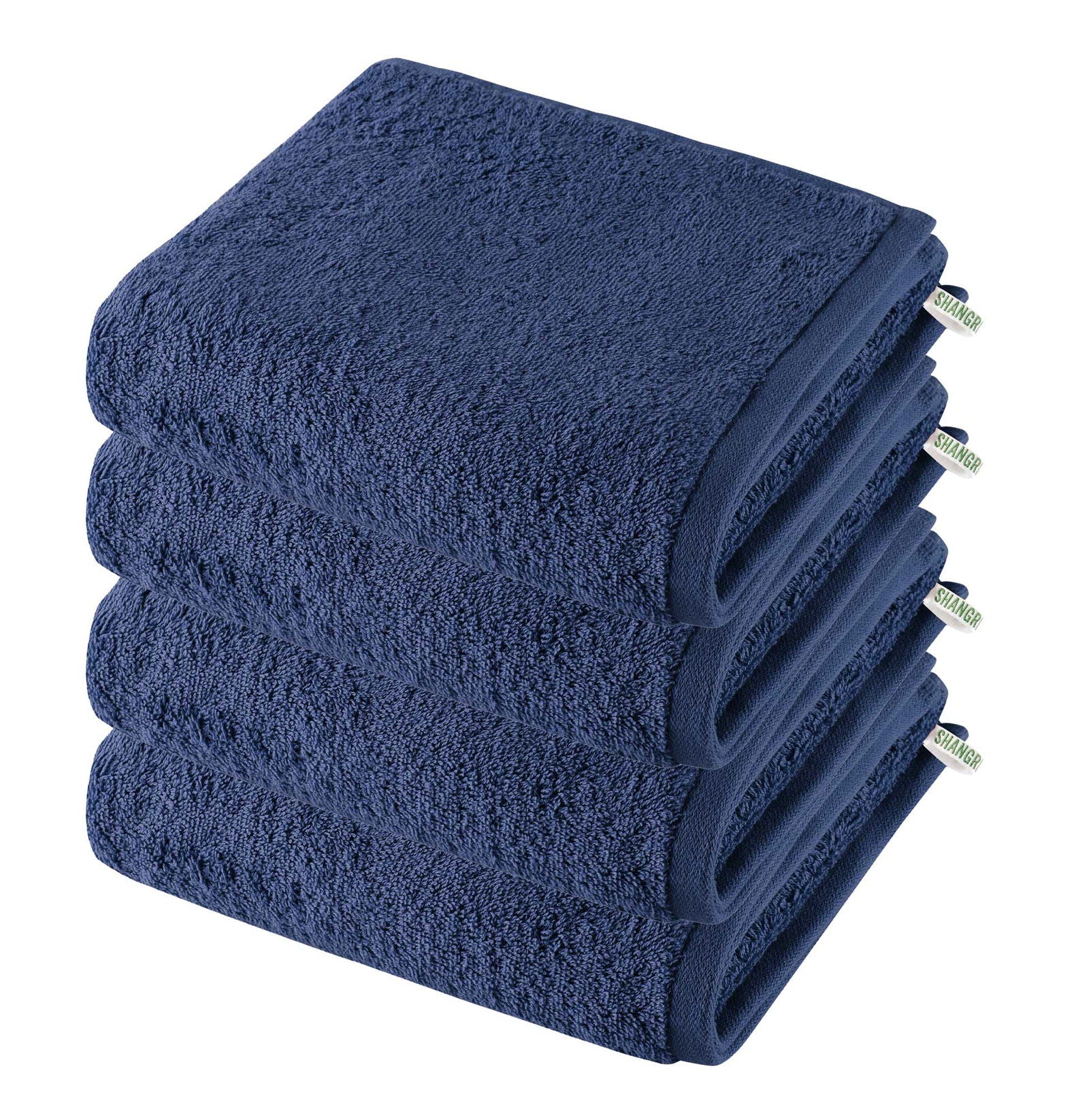 4er Set Handtücher Premium Qualität »Montreal« 500 g/m² 100% Bio Baumwolle Made in Green 2020102-4 Dunkelblau Frottee 4er_Set_Handtucher_Premium_Qualitat_Montreal_500_g-m_100_Bio_Baumwolle_Made_in_Green_2020102-4_-_Gardinenbox.de_-_-3676727 | Gardinenbox.de