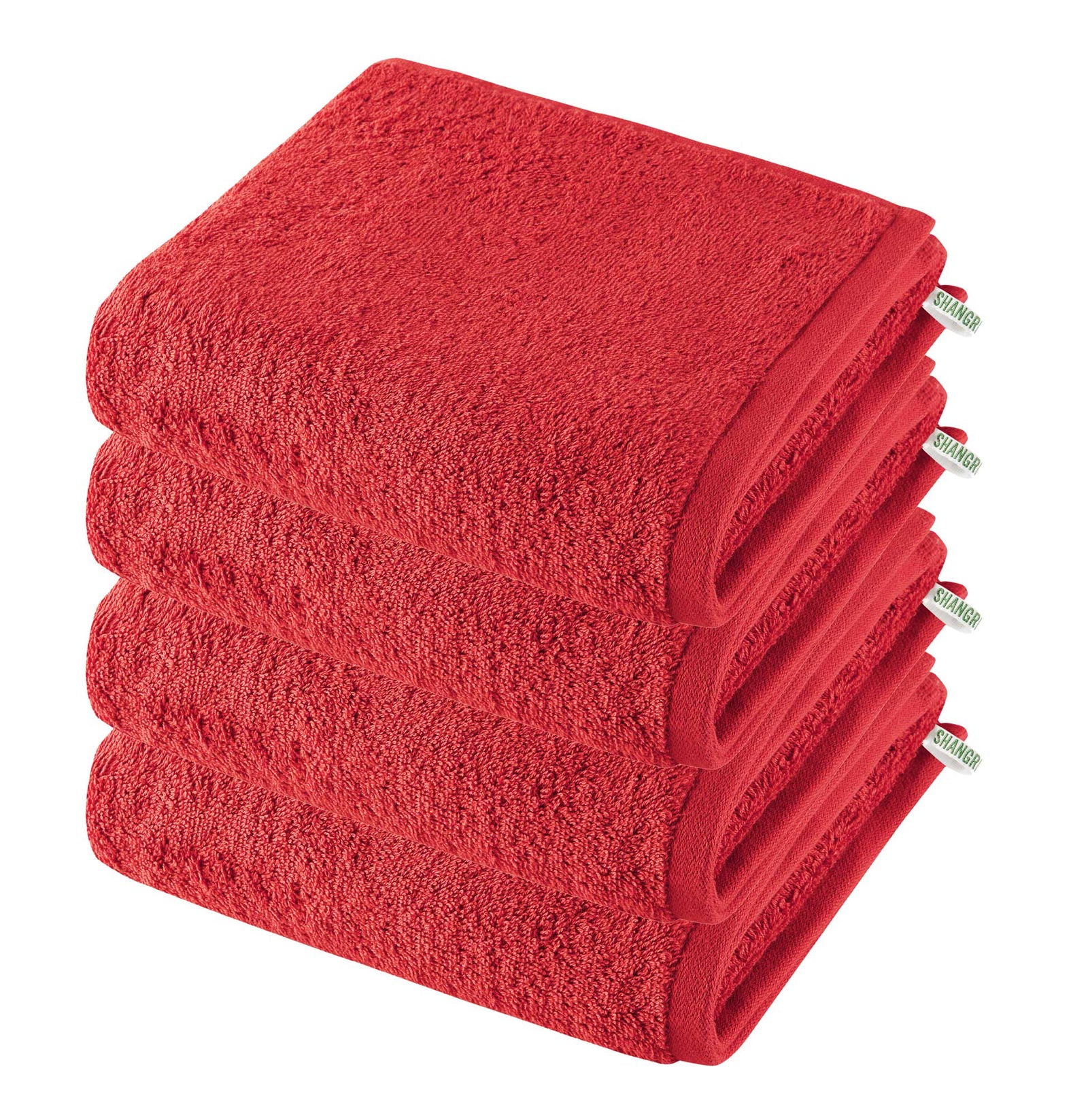 4er Set Handtücher Premium Qualität »Montreal« 500 g/m² 100% Bio Baumwolle Made in Green 2020102-4 Rot Frottee 4er_Set_Handtucher_Premium_Qualitat_Montreal_500_g-m_100_Bio_Baumwolle_Made_in_Green_2020102-4_-_Gardinenbox.de_-_-3676795 | Gardinenbox.de