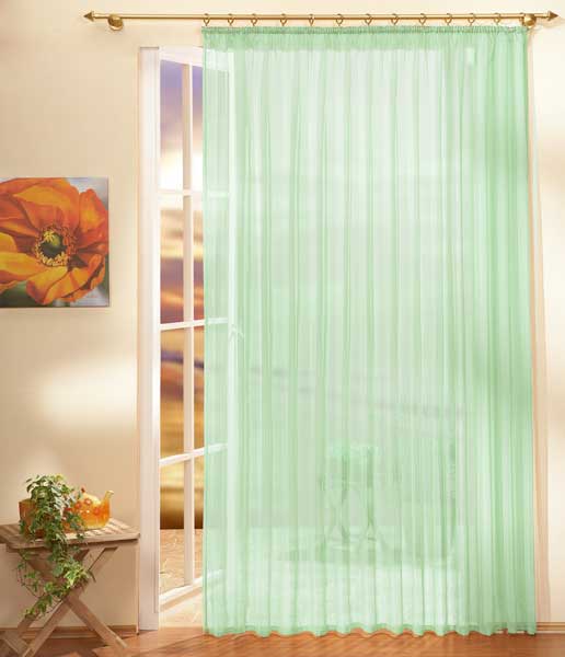 Gardinen Store Voile mit Kräuselband 610001