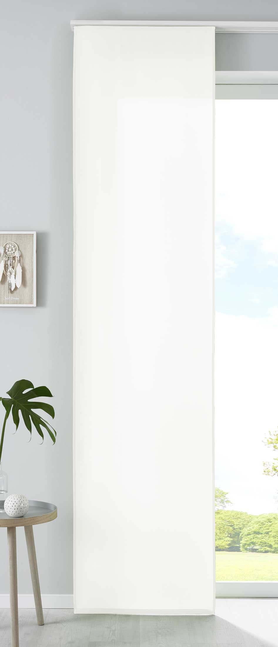 1er Set Schiebegardine Flächenvorhang Mikrofaser Vorhang Gardine Raumteiler Matt Paneelwagen Beschwerungsstange 85600N Creme Schiebegardine 85600Ncreme_0e9e74f2-597c-47b3-a04c-d38dd19f823e | Gardinenbox.de