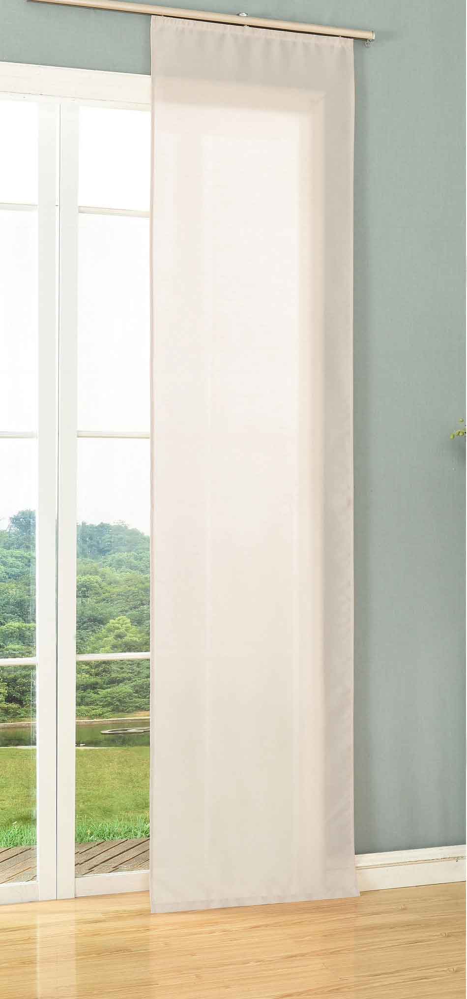 Schiebegardine Flächenvorhang Wildseide Optik Vorhang Gardine cm (Höhe x Breite) 85620 Creme Schiebegardine 85620creme | Gardinenbox.de