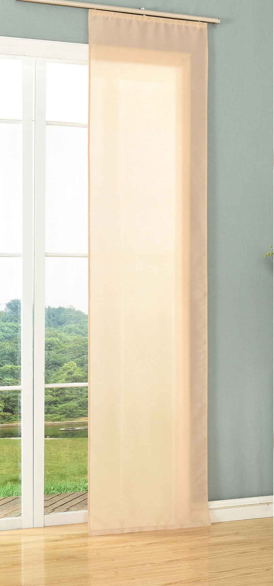 Schiebegardine Flächenvorhang Wildseide Optik Vorhang Gardine cm (Höhe x Breite) 85620 Sand Schiebegardine 85620sand | Gardinenbox.de