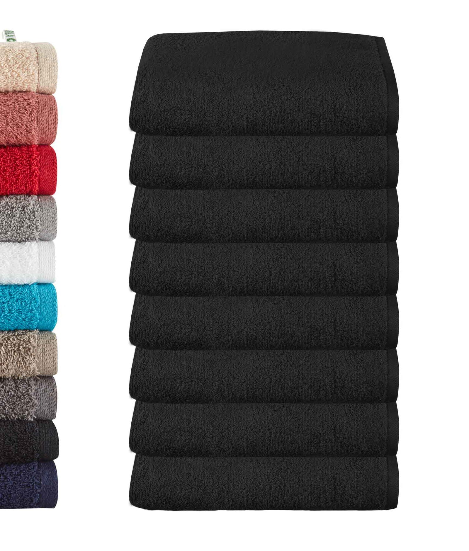 8er Set Handtücher Frottee »Montreal« 500 g/m² 100% Bio Baumwolle Made in Green 2020102-8 Schwarz Frottee 8er_Set_Handtucher_Frottee_Montreal_500_g-m_100_Bio_Baumwolle_Made_in_Green_2020102-8_-_Gardinenbox.de_-_-3677692 | Gardinenbox.de