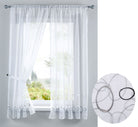 AURA Stickerei Gardinen Set 4 Tlg. Raffhalter Tunneldurchzug Gardinenband für Gardinenschienen 112230 Schwarz Scheibengardine AURA_Stickerei_Gardinen_Set_4_Tlg._Raffhalter_Tunneldurchzug_Gardinenband_fur_Gardinenschienen_112230_-_Gardinenbox.de_-_-3678351 | Gardinenbox.de