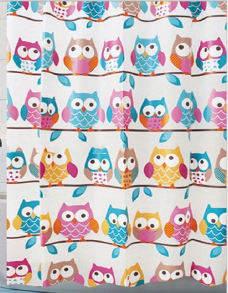 Duschvorhang EVA Badezimmer Dusche Vorhang Wasserabweisend Wasserdicht Shower Curtain 0110 Eule 180x180 cm Duschvorhang Duschvorhang_EVA_Badezimmer_Dusche_Vorhang_Wasserabweisend_Wasserdicht_Shower_Curtain_0110_-_Gardinenbox.de_-_-3679032 | Gardinenbox.de