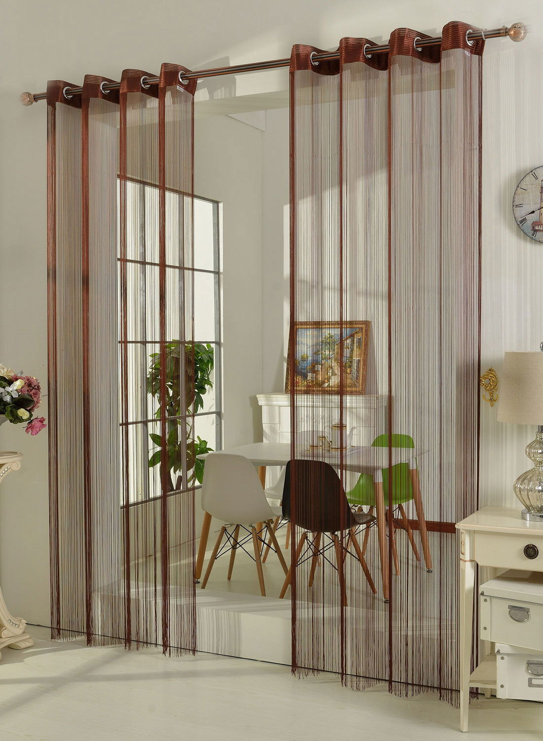 Fadengardine Fadenstore Vorhang mit Ösen Raumteiler 140 x 250 cm 20304 Braun Fadengardine Fadengardine_Fadenstore_Vorhang_mit_Osen_Raumteiler_140_x_250_cm_20304_-_Gardinenbox.de_-_-3679391 | Gardinenbox.de