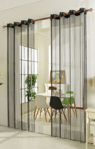 Fadengardine Fadenstore Vorhang mit Ösen Raumteiler 140 x 250 cm 20304 Schwarz Fadengardine Fadengardine_Fadenstore_Vorhang_mit_Osen_Raumteiler_140_x_250_cm_20304_-_Gardinenbox.de_-_-3679435 | Gardinenbox.de