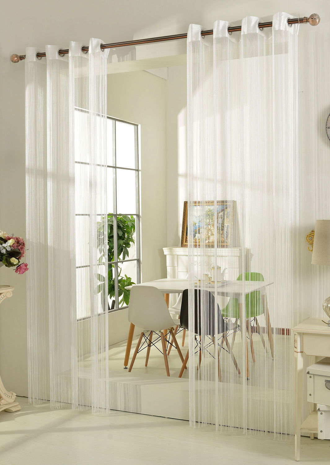 Fadengardine Fadenstore Vorhang mit Ösen Raumteiler 140 x 250 cm 20304 Weiß Fadengardine Fadengardine_Fadenstore_Vorhang_mit_Osen_Raumteiler_140_x_250_cm_20304_-_Gardinenbox.de_-_-3679568 | Gardinenbox.de