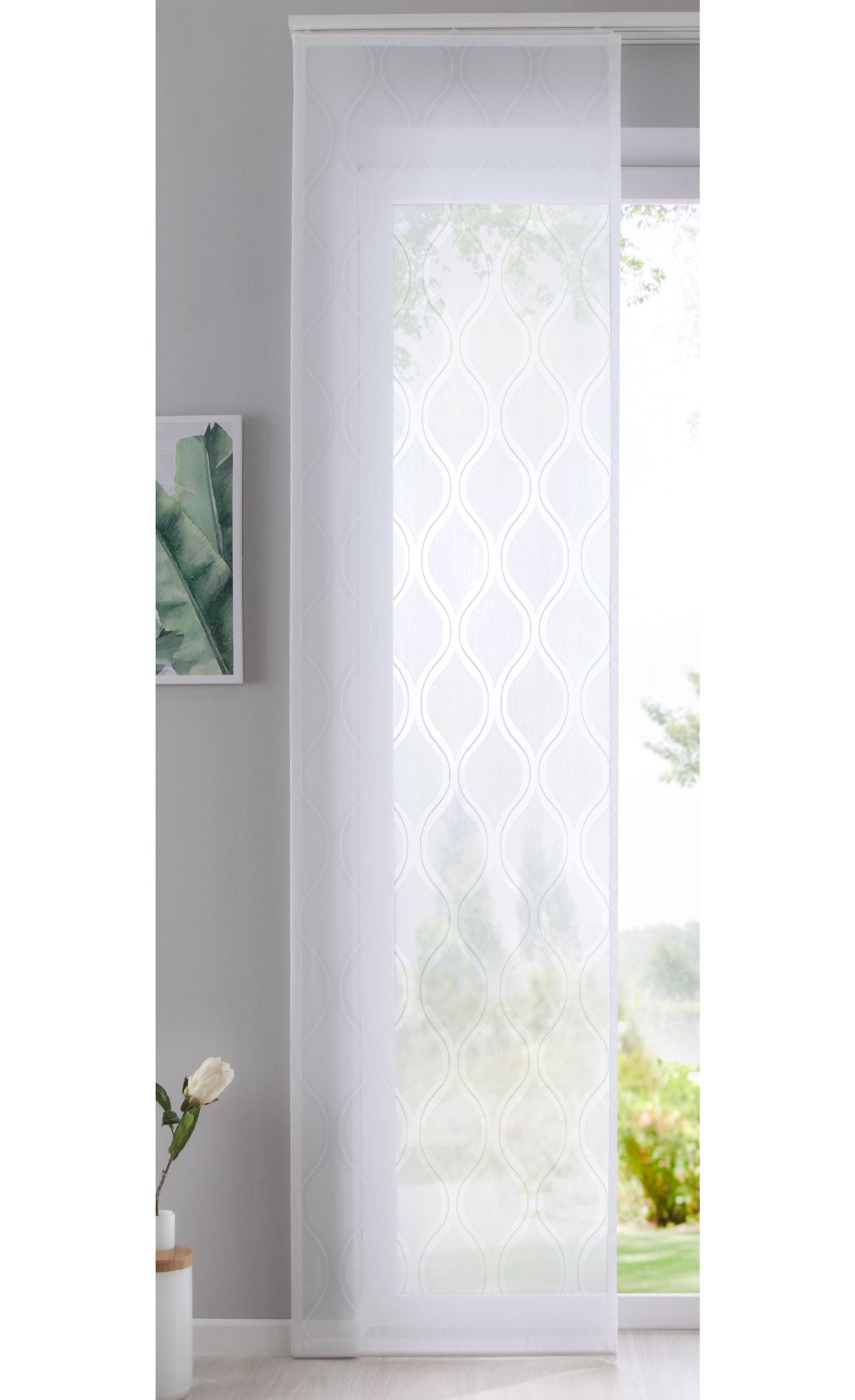 Flächenvorhang »Adiyaman« Wellen Musterung Schiebegardine Raumteiler Linien Wohnzimmer 10000306 Weiß Schiebegardine Flachenvorhang_Adiyaman_Wellen_Musterung_Schiebegardine_Raumteiler_Linien_Wohnzimmer_10000306_-_Gardinenbox.de_-_-3680177 | Gardinenbox.de