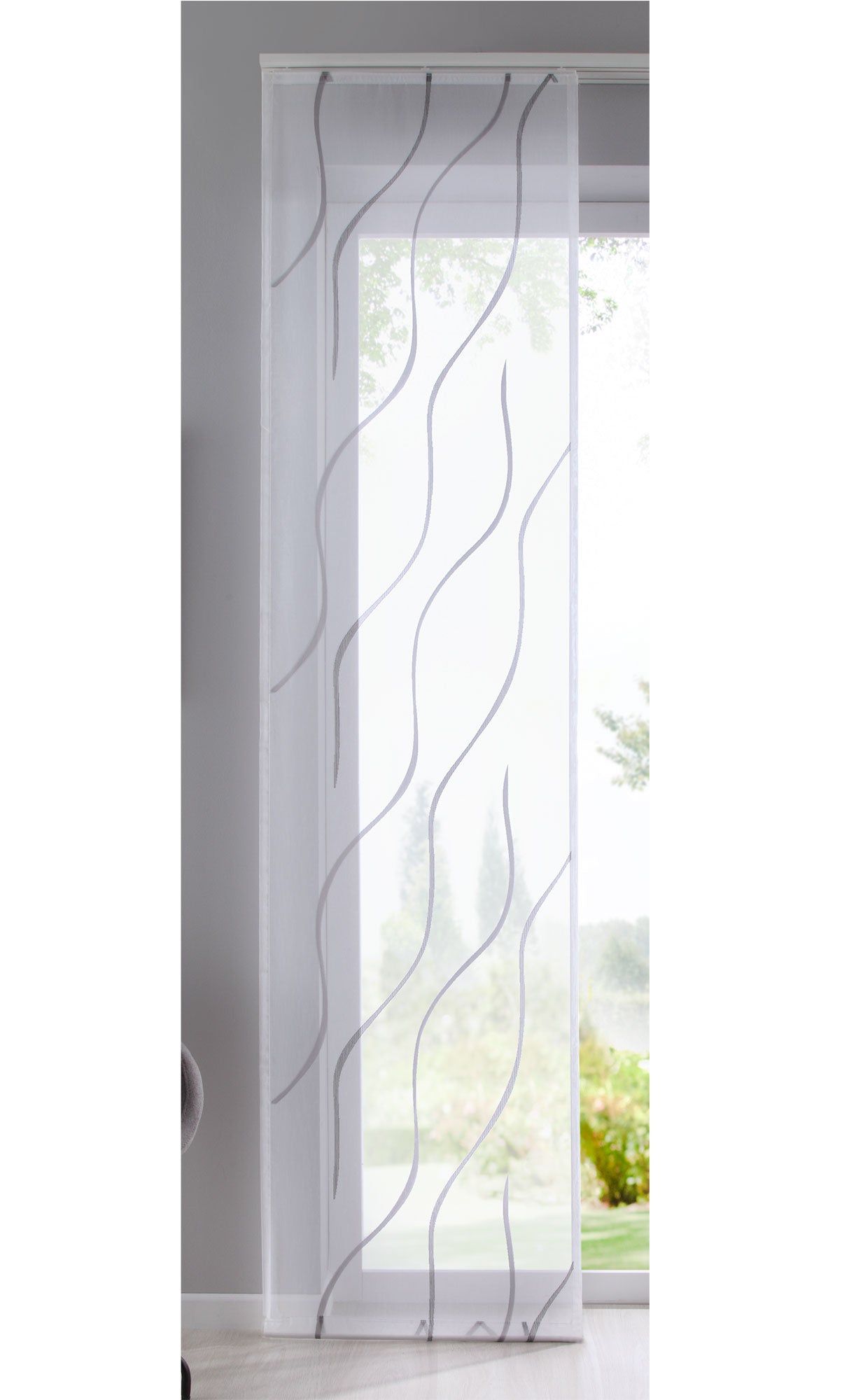 Flächenvorhang »Artvin« Linen Muster Schiebegardine Raumteiler Linien Wohnzimmer Jacquard Voile 10000314 Grau Schiebegardine Flachenvorhang_Artvin_Linen_Muster_Schiebegardine_Raumteiler_Linien_Wohnzimmer_Jacquard_Voile_10000314_-_Gardinenbox.de_-_-3680327 | Gardinenbox.de