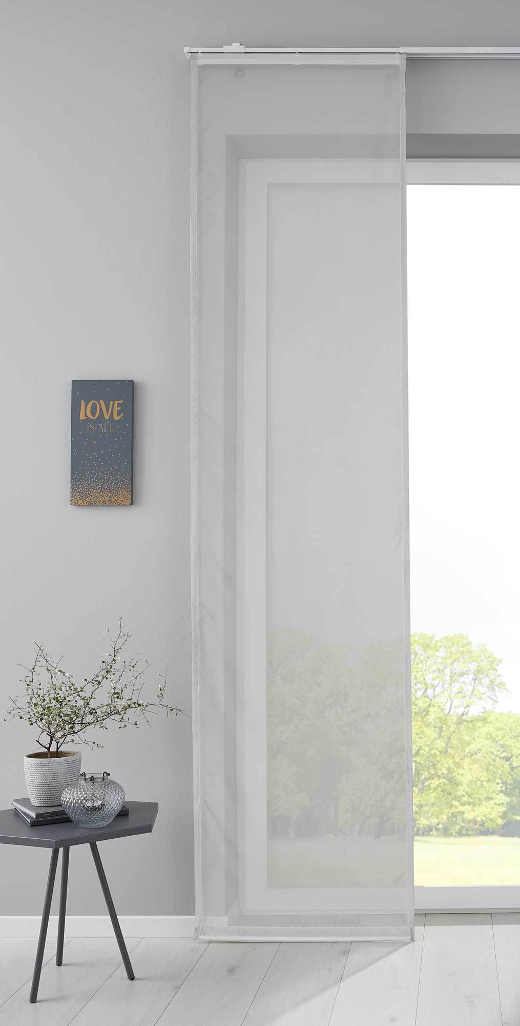 Flächenvorhang »Erzurum« Gaze Gewebe Gitterstruktur Schiebegardine Raumteiler Wohnzimmer 202081 Grau Schiebegardine Flachenvorhang_Erzurum_Gaze_Gewebe_Gitterstruktur_Schiebegardine_Raumteiler_Wohnzimmer_202081_-_Gardinenbox.de_-_-3680549 | Gardinenbox.de