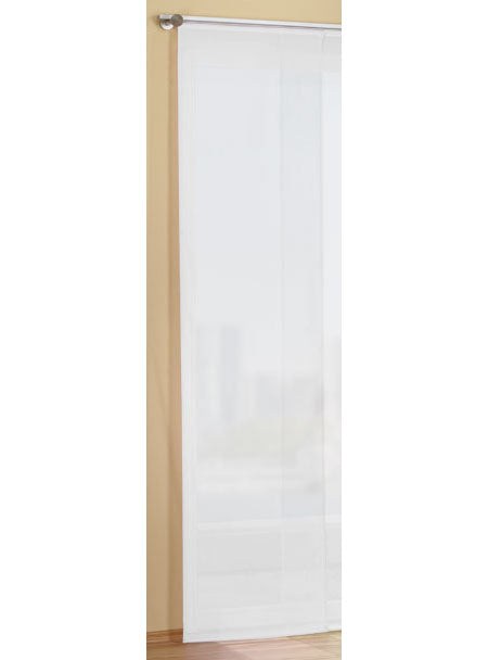 Flächenvorhang Schiebegardine Voile Uni transparent mit Paneelwagen und Beschwerungsstange 80600 Weiß Schiebegardine Flachenvorhang_Schiebegardine_Voile_Uni_transparent_mit_Paneelwagen_und_Beschwerungsstange_80600_-_Gardinenbox.de_-_-3680065 | Gardinenbox.de