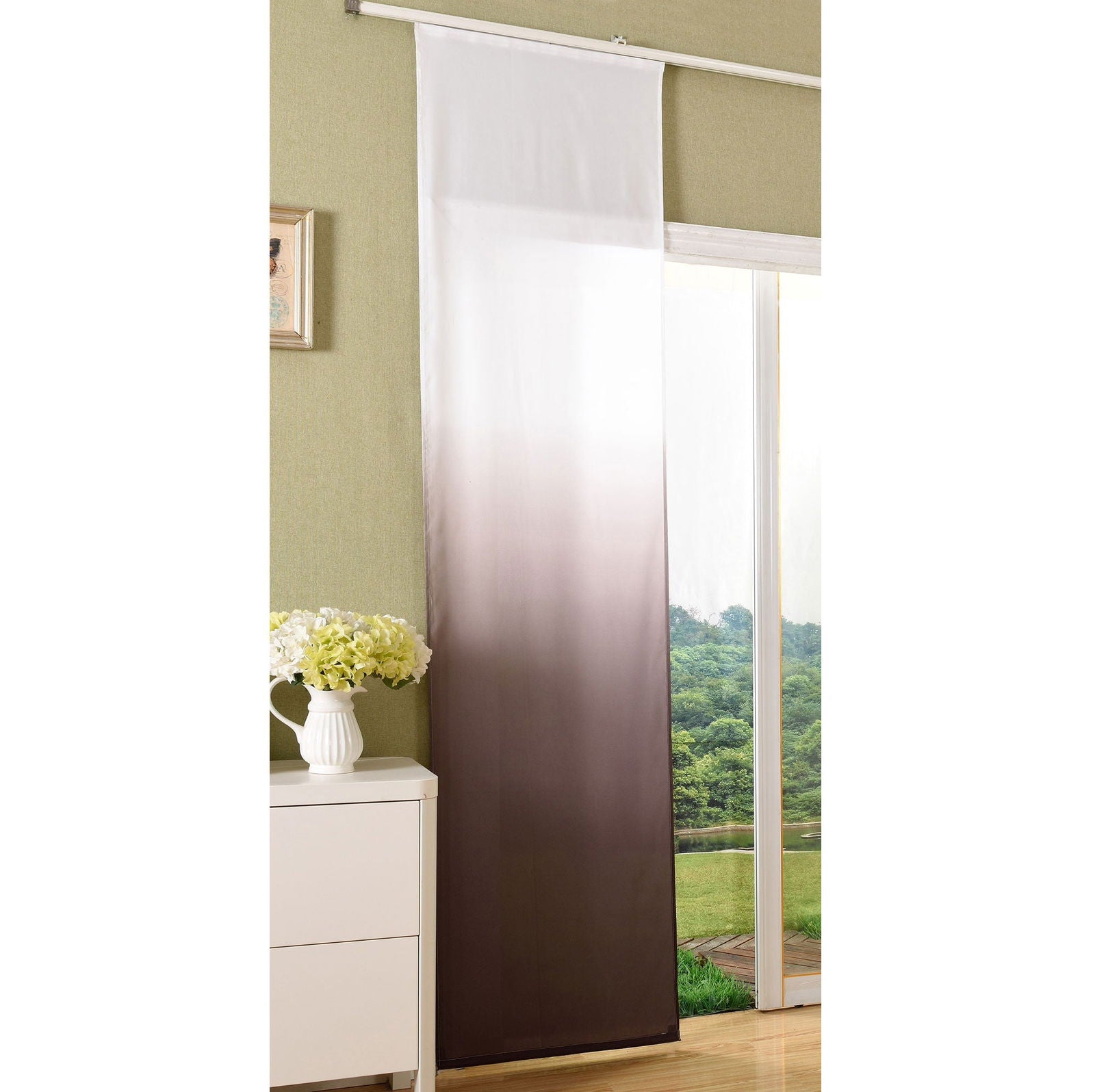 Flächenvorhang blickdicht Farbverlauf mit Paneelwagen und Beschwerungsstange Microsatin Microfaser 85425 Braun Schiebegardine Flachenvorhang_blickdicht_Farbverlauf_mit_Paneelwagen_und_Beschwerungsstange_Microsatin_Microfaser_85425_-_Gardinenbox.de_-_-3679693 | Gardinenbox.de