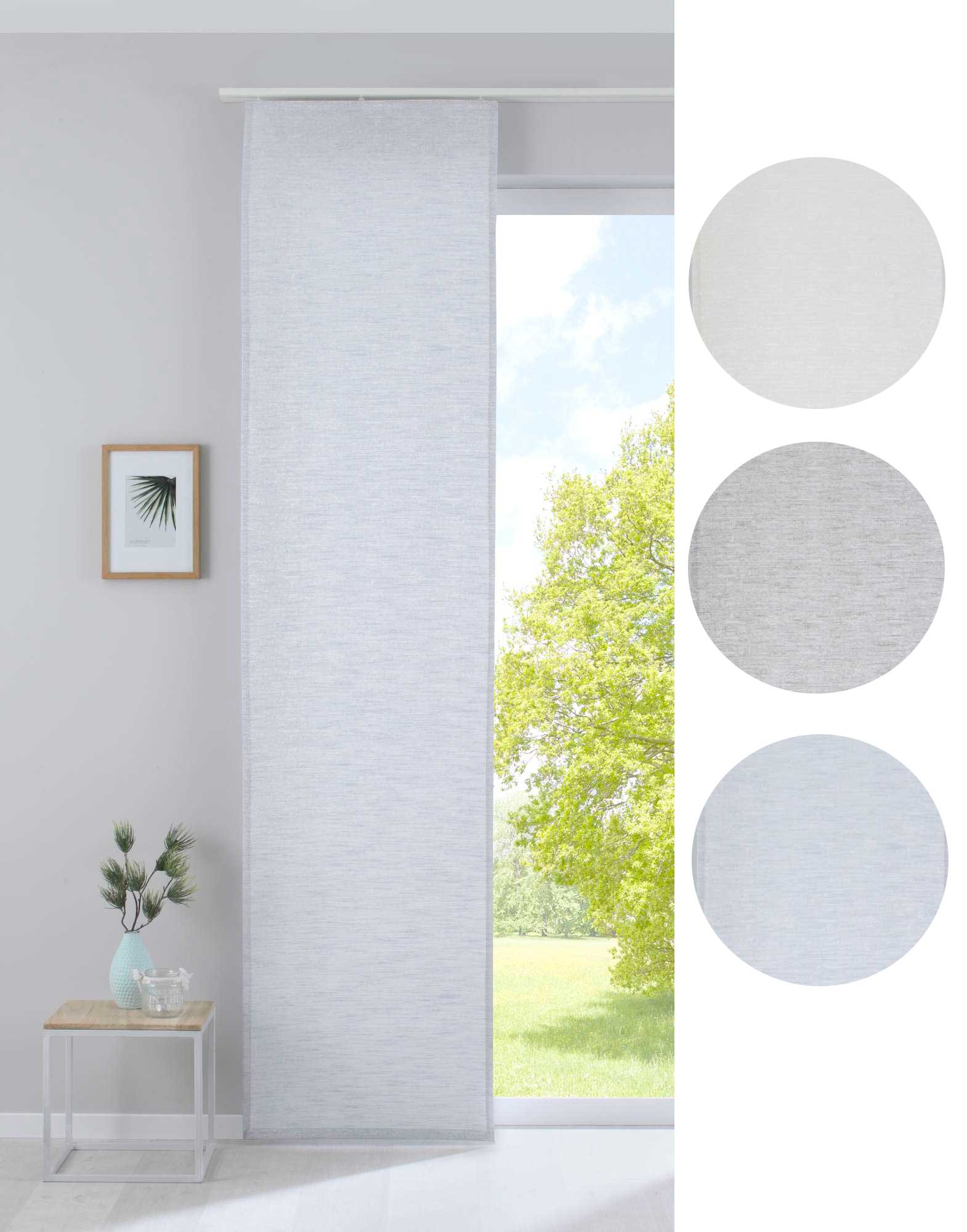 Flächenvorhang mit Jacquardmusterung und Effektgarn »Sivas« Schiebegardine Paneelwagen Moderne Optik 20190351 - Gardinenbox.de - 