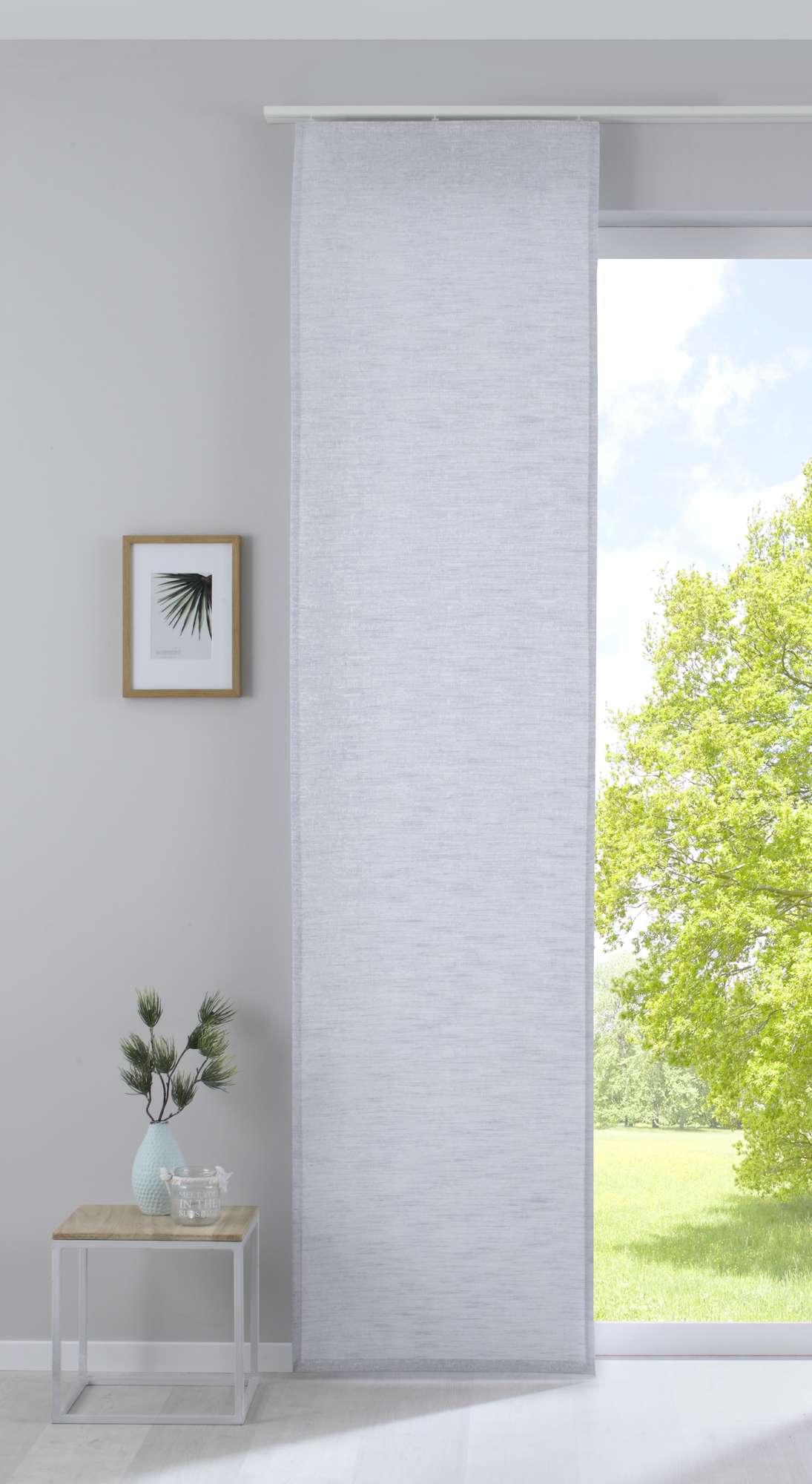 Flächenvorhang mit Jacquardmusterung und Effektgarn »Sivas« Schiebegardine Paneelwagen Moderne Optik 20190351 - Gardinenbox.de - 