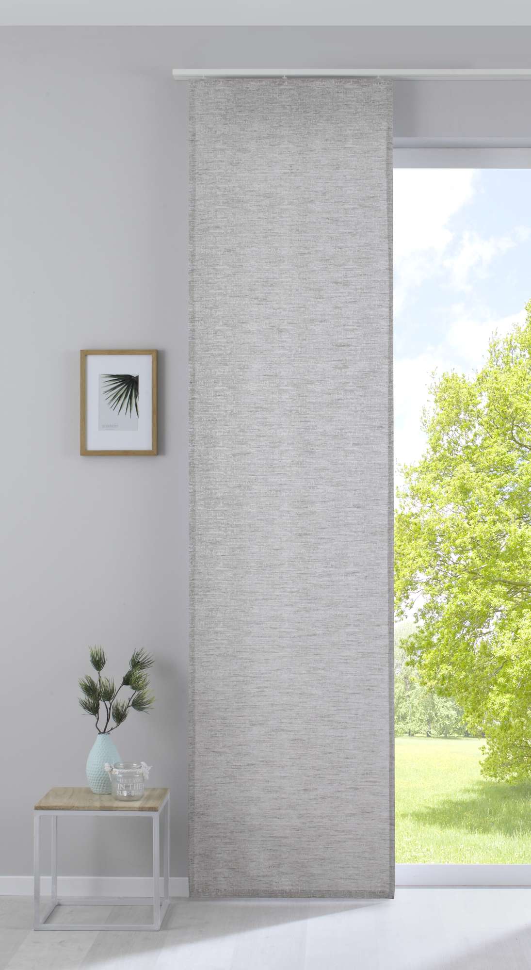 Flächenvorhang mit Jacquardmusterung und Effektgarn »Sivas« Schiebegardine Paneelwagen Moderne Optik 20190351 - Gardinenbox.de - 
