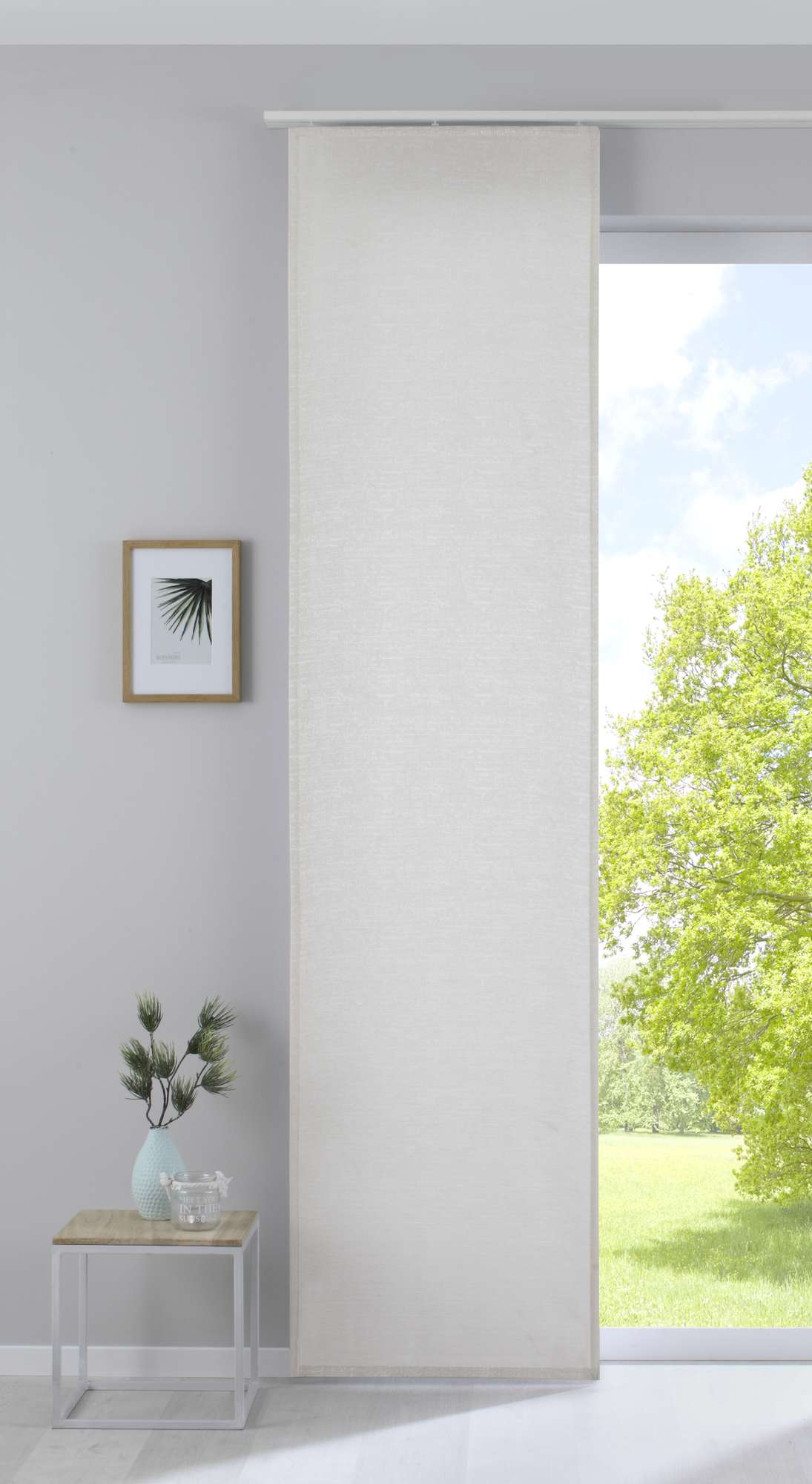Flächenvorhang mit Jacquardmusterung und Effektgarn »Sivas« Schiebegardine Paneelwagen Moderne Optik 20190351 - Gardinenbox.de - 