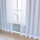 Gardine  HxB 245x145 cm Natur Pompom »VALENCIA« Multiband Aufhängung Scherli Transparent Leinen-Optik 2023400 - Gardinenbox.de - 