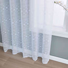 Gardine  HxB 245x145 cm Natur Pompom »VALENCIA« Multiband Aufhängung Scherli Transparent Leinen-Optik 2023400 - Gardinenbox.de - 