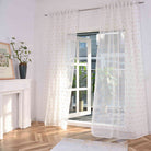 Gardine HxB 245x140 cm Natur Taupe Pompom »VALENCIA« Multiband Aufhängung Scherli Transparent Leinen-Optik 2023470 Gardinenschal Gardine_HxB_245x145_cm_Natur_Taupe_Pompom_VALENCIA_Multiband_Aufhangung_Scherli_Transparent_Leinen-Optik_2023470_-_Gardinenbox.de_-_-3681383 | Gardinenbox.de