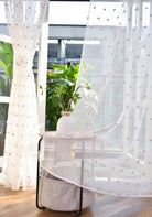 Gardine HxB 245x140 cm Natur Taupe Pompom »VALENCIA« Multiband Aufhängung Scherli Transparent Leinen-Optik 2023470 Gardinenschal Gardine_HxB_245x145_cm_Natur_Taupe_Pompom_VALENCIA_Multiband_Aufhangung_Scherli_Transparent_Leinen-Optik_2023470_-_Gardinenbox.de_-_-3681400 | Gardinenbox.de