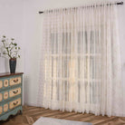 Gardine HxB 245x140 cm Natur Taupe Pompom »VALENCIA« Multiband Aufhängung Scherli Transparent Leinen-Optik 2023470 Gardinenschal Gardine_HxB_245x145_cm_Natur_Taupe_Pompom_VALENCIA_Multiband_Aufhangung_Scherli_Transparent_Leinen-Optik_2023470_-_Gardinenbox.de_-_-3681417 | Gardinenbox.de