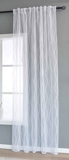 Gardine HxB 245x145 cm Natur Waves »VALENCIA« Multiband Aufhängung Scherli Transparent Leinen-Optik 2023420 - Gardinenbox.de - 
