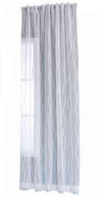 Gardine HxB 245x145 cm Natur Waves »VALENCIA« Multiband Aufhängung Scherli Transparent Leinen-Optik 2023420 - Gardinenbox.de - 
