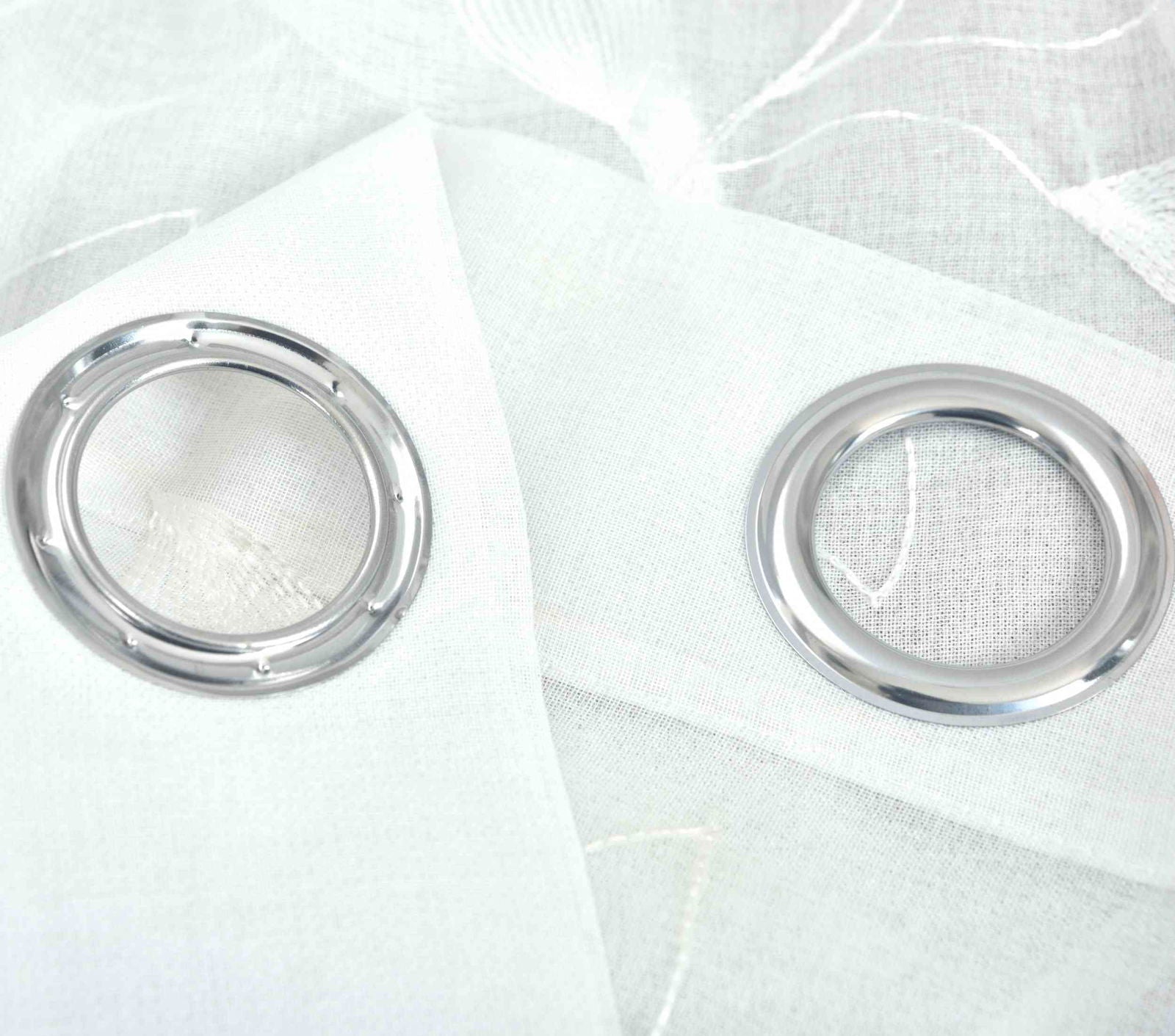 Gardine Leinenoptik  Metallösen »BAMBERG« zarte Stickerei Blattmuster lichtdurchlässig pflegeleicht 2023495 - Gardinenbox.de - 