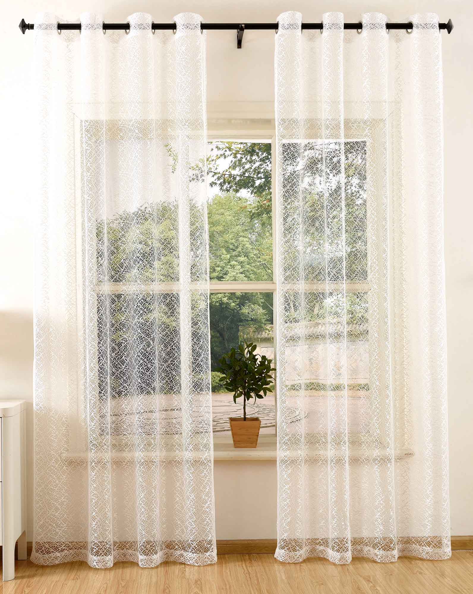 Gardine Netz Struktur mit Ösen einfarbig transparent Deko Vorhang Netzvorhang 203522 Natur 2 Stück 245x140 Netzgardine Gardine_Netz_Struktur_mit_Osen_einfarbig_transparent_Deko_Vorhang_Netzvorhang_203522_-_Gardinenbox.de_-_-3681616 | Gardinenbox.de