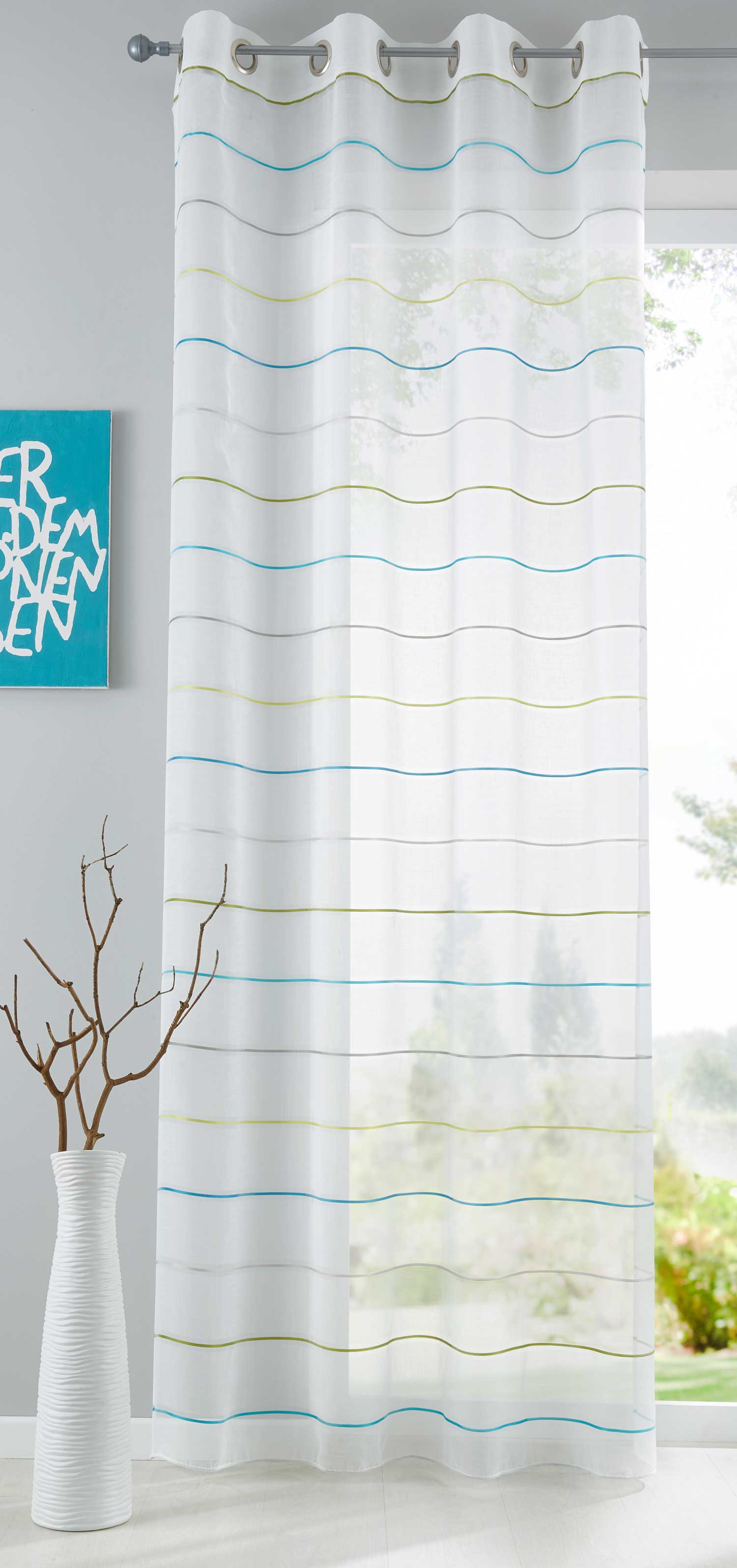 Gardine Ösen Querstreifen Design Aydin Schal Transparent Sichtschutz Modern Jacquard 10000139 Blau Grün Gardinenschal Gardine_Osen_Querstreifen_Design_Aydin_Schal_Transparent_Sichtschutz_Modern_Jacquard_10000139_-_Gardinenbox.de_-_-3682518 | Gardinenbox.de