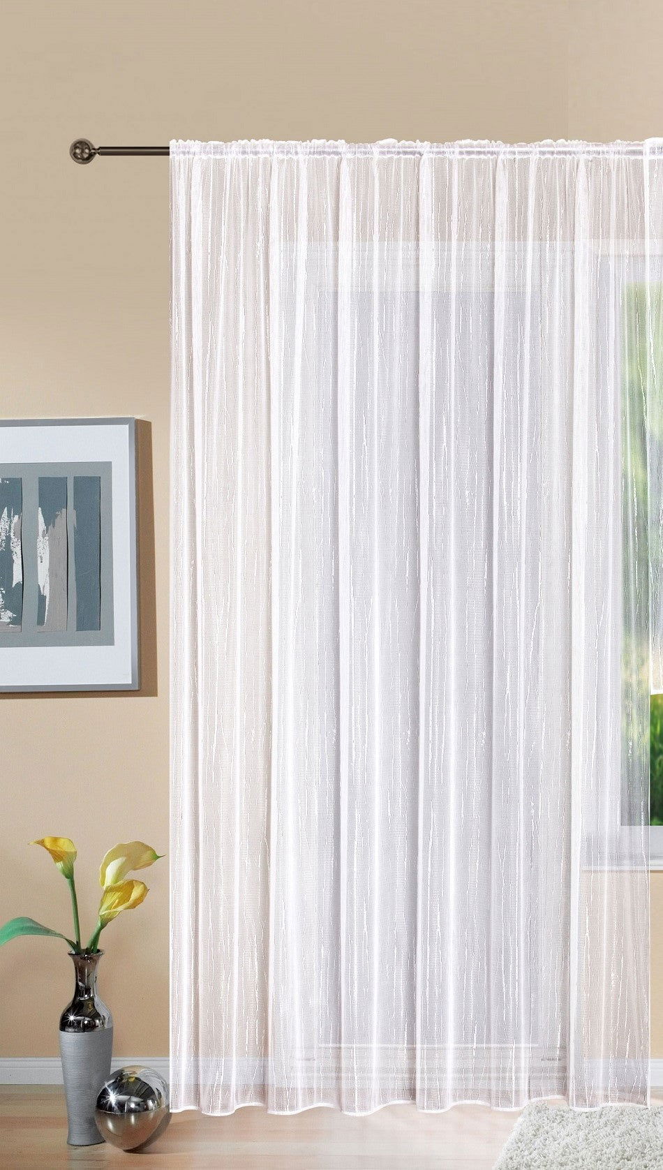Gardine Store Jacquard Isabella Kräuselband Universalband Weiß Längsstreifen Transparent Voile Vorhang Wohnzimmer 13145 HxB 225x300 cm Gardinenschal Gardine_Store_Jacquard_Isabella_Krauselband_Universalband_Weiss_Langsstreifen_Transparent_Voile_Vorhang_Wohnzimmer_13145_-_Gardinenbox.de_-_-3682821 | Gardinenbox.de