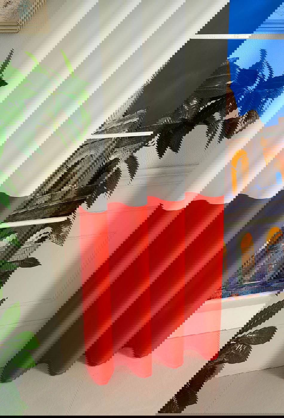 Gardine Vorhang Ösenschal  Flagge  Fußball Fan Flag Banner Landesfarben 20360 - Gardinenbox.de - 