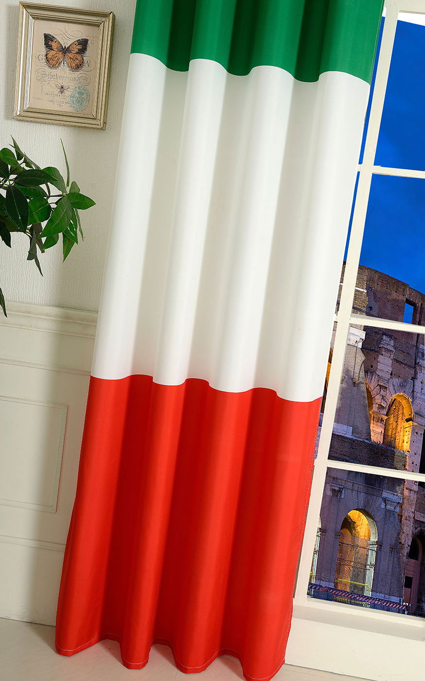 Gardine Vorhang Ösenschal  Flagge  Fußball Fan Flag Banner Landesfarben 20360 - Gardinenbox.de - 