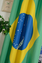 Gardine Vorhang Ösenschal  Flagge  Fußball Fan Flag Banner Landesfarben 20360 - Gardinenbox.de - 
