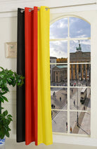 Gardine Vorhang Ösenschal  Flagge  Fußball Fan Flag Banner Landesfarben 20360 - Gardinenbox.de - 