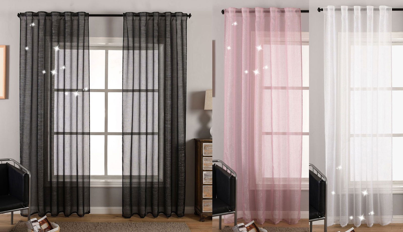 Gardine Vorhang Schal Transparent verdeckte Schlaufen Lurex Garn glänzend (Höhe x Breite cm) 204772 Vorhang Set Gardine_Vorhang_Schal_Transparent_verdeckte_Schlaufen_Lurex_Garn_glanzend_Hohe_x_Breite_cm_204772_-_Gardinenbox.de_-_-3683306 | Gardinenbox.de