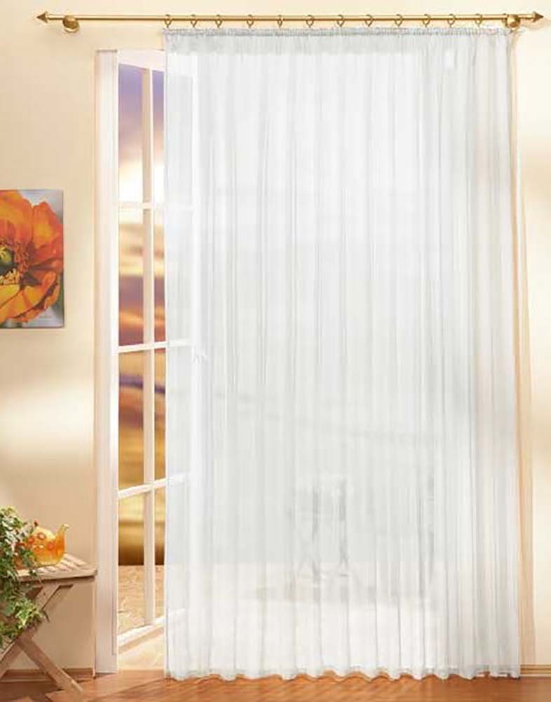 Gardinen Store Voile mit Kräuselband 610011 - Gardinenbox.de - 