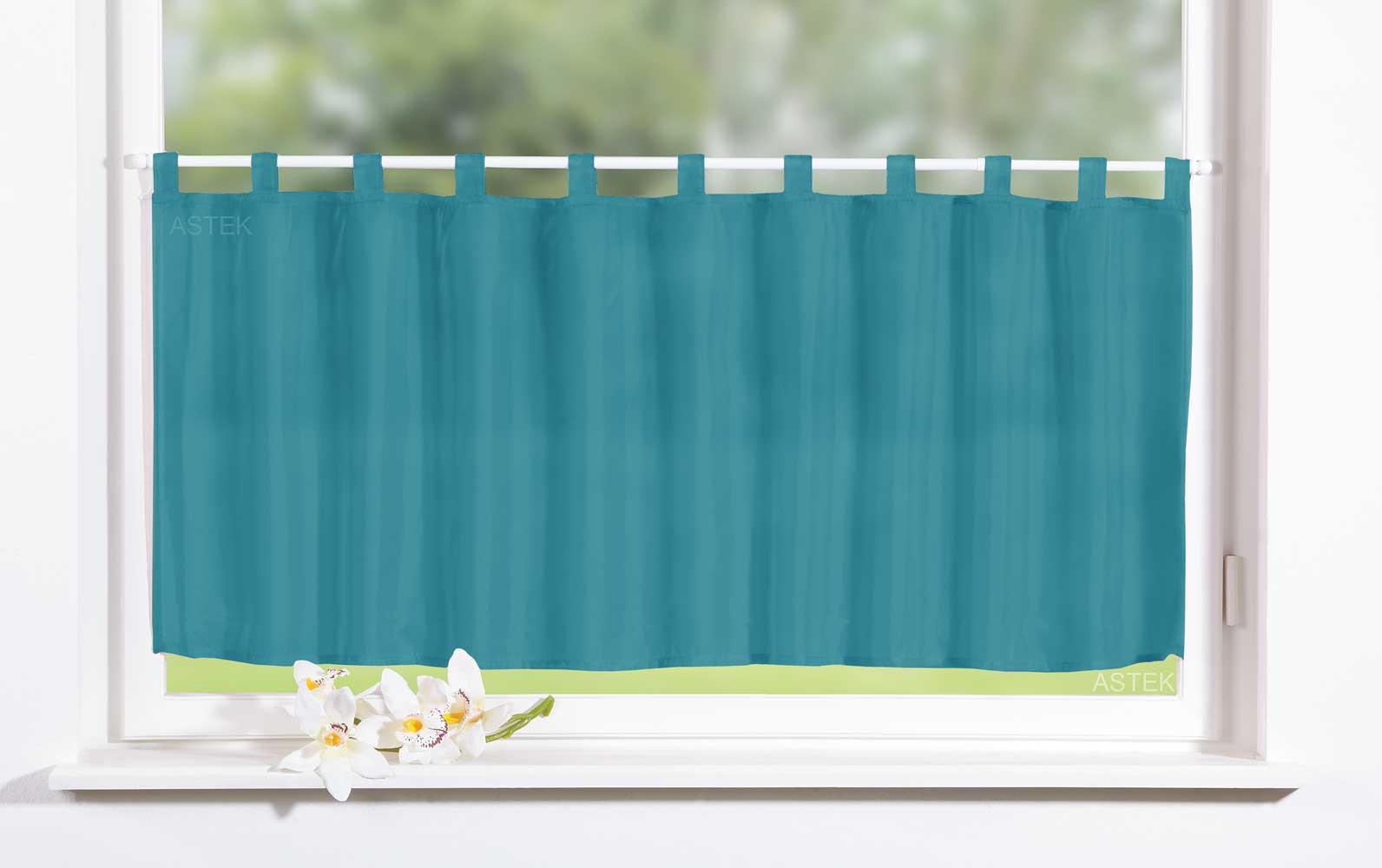 Gardinenbox Scheibengardine UNI Voile 61070 Türkis Scheibengardine Gardinenbox_Scheibengardine_UNI_Voile_61070_-_Gardinenbox.de_-_-3683926 | Gardinenbox.de