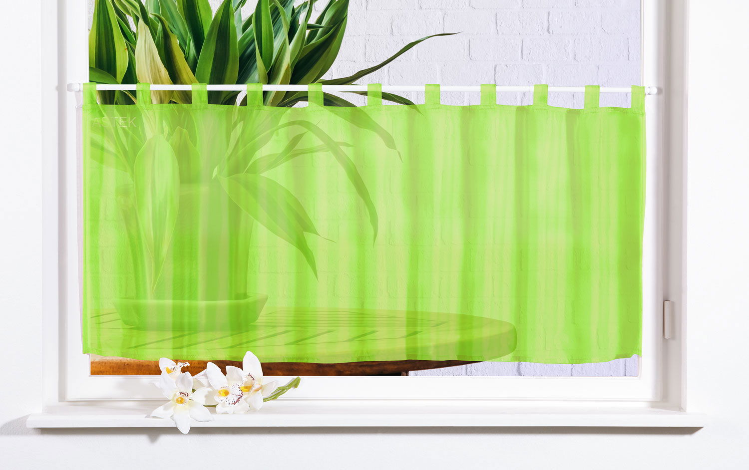 Gardinenbox Scheibengardine UNI Voile 61070 Apfelgrün Scheibengardine Gardinenbox_Scheibengardine_UNI_Voile_61070_-_Gardinenbox.de_-_-3683956 | Gardinenbox.de