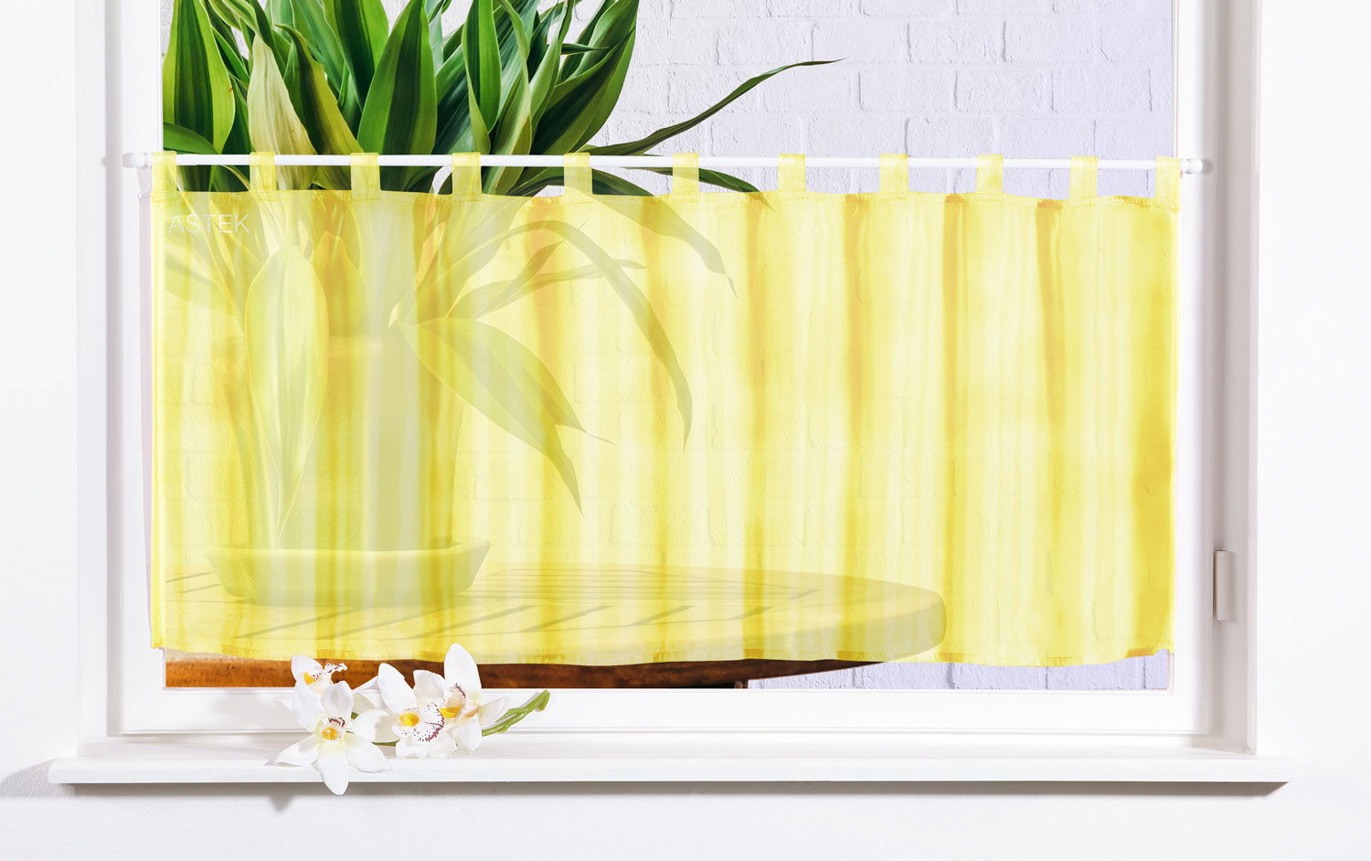 Gardinenbox Scheibengardine UNI Voile 61070 Gelb Scheibengardine Gardinenbox_Scheibengardine_UNI_Voile_61070_-_Gardinenbox.de_-_-3683960 | Gardinenbox.de