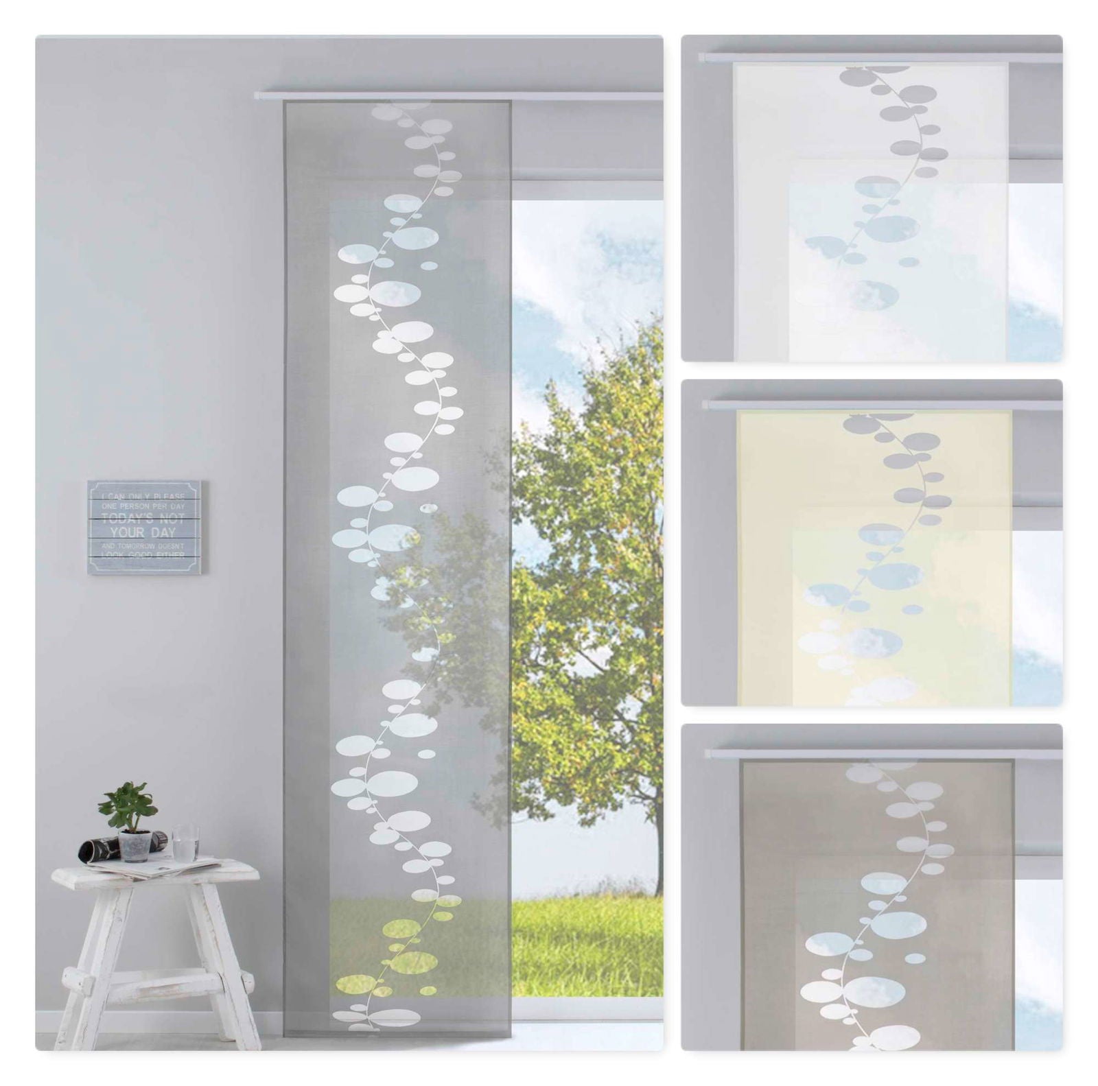 Moderner Flächenvorhang Raumtrenner Schiebegardine »Bubble« aus hochwertigem Ausbrenner-Stoff mit Paneelwagen Beschwerungsstange 85613 Schiebegardine Moderner_Flachenvorhang_Raumtrenner_Schiebegardine_Bubble_aus_hochwertigem_Ausbrenner-Stoff_mit_Paneelwagen_Beschwerungsstange_85613_-_Gardinenbox.de_-_-3686623 | Gardinenbox.de