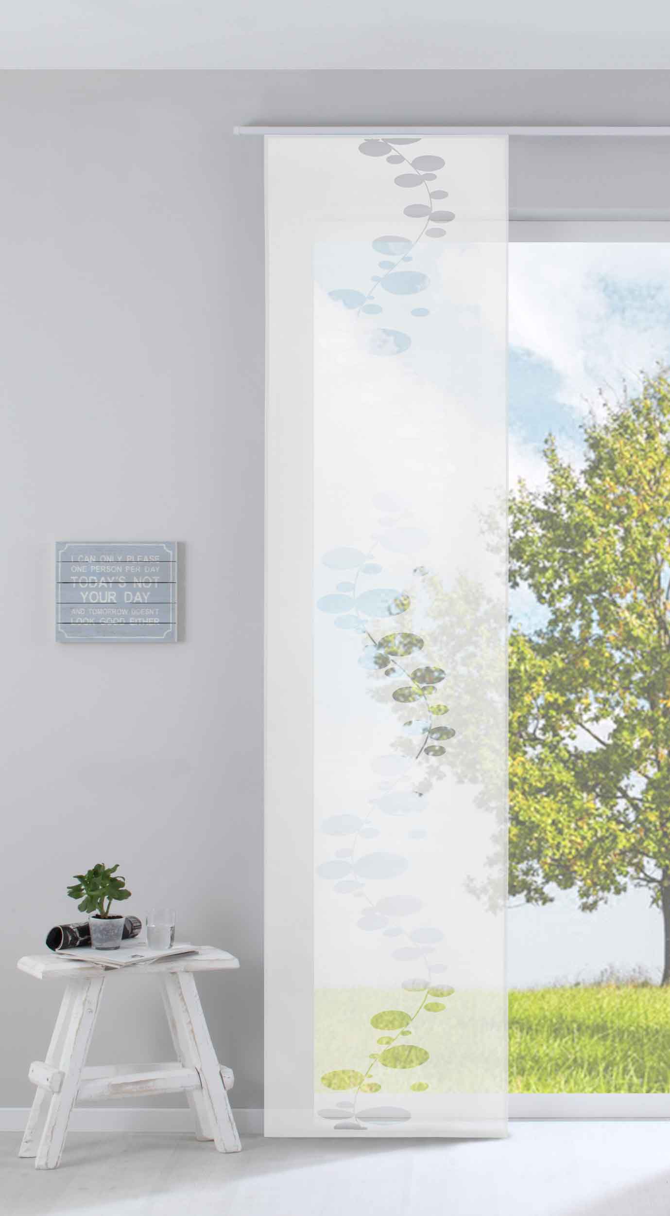 Moderner Flächenvorhang Raumtrenner Schiebegardine »Bubble« aus hochwertigem Ausbrenner-Stoff mit Paneelwagen Beschwerungsstange 85613 Weiß Schiebegardine Moderner_Flachenvorhang_Raumtrenner_Schiebegardine_Bubble_aus_hochwertigem_Ausbrenner-Stoff_mit_Paneelwagen_Beschwerungsstange_85613_-_Gardinenbox.de_-_-3686666 | Gardinenbox.de