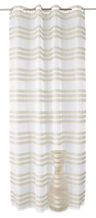 Ösen Schal transparent Organza Gardine mit Querstreifen 89133 - Gardinenbox.de - 